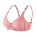 thumbnail image 1 of Sngxgn Women's No Side Effects Underarm and Back-Smoothing Comfort Wireless Lightly Lined T-Shirt Bra(Pink,44), 1 of 4