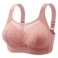thumbnail image 1 of Sngxgn Women's Smoothing Wireless Lightly Lined Convertible Comfort Bra(Pink,36), 1 of 3