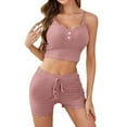 thumbnail image 1 of Sngxgn Women’s Pajama Set Soft Short & Long Sleeve Top With Pants(Pink,XXL), 1 of 3