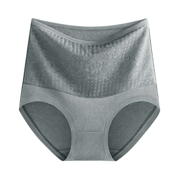 Sngxgn Women's Panties Pack, Classic Cotton Brief Underwear, Moisture-Wicking(Dark Gray,L)