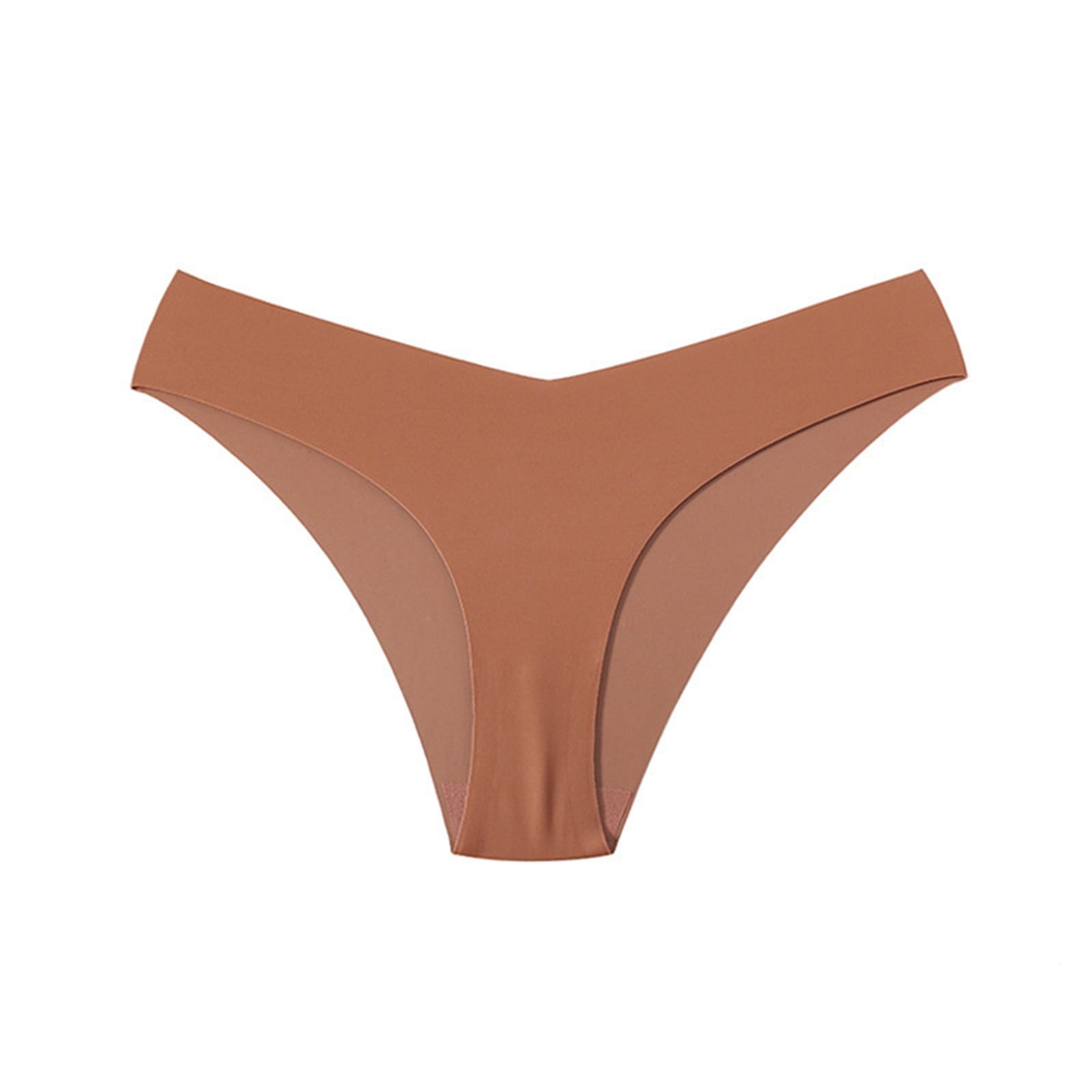 Sngxgn Women's Panties Smoothing Cotton Underwear(Brown,M)
