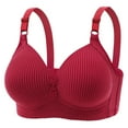 thumbnail image 1 of Sngxgn Women's Plus Size Front-Closure Wireless Bra Underwire(,50), 1 of 3