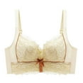 thumbnail image 1 of Sngxgn Women's Plus Size Front-Closure Wireless Bra Underwire(Beige,36/80AB), 1 of 2