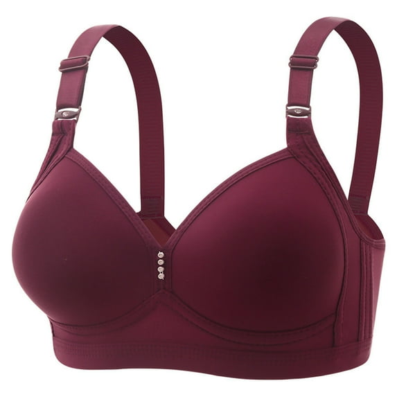 Sngxgn Women's Pure Comfort Wireless Lace Longline Bralette(Red,36)