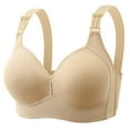 thumbnail image 1 of Sngxgn Women's Push up Bra Underwire Tshirt Padded Lace(Beige,42), 1 of 2