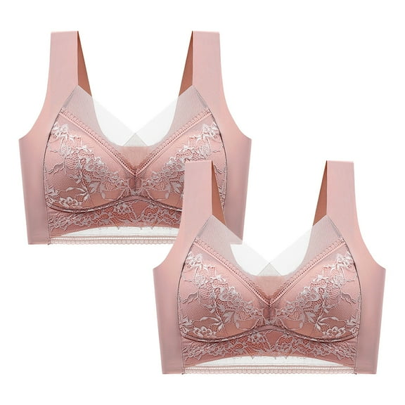 Sngxgn Women's Push up Bra Underwire Tshirt Padded Lace(Coffee,L)