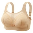 thumbnail image 1 of Sngxgn Women's Push up Lace Bra Underwire Plunge Full Coverage Bras (Beige,44), 1 of 3