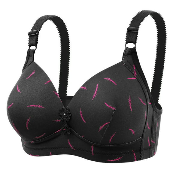 Sngxgn Women's Push up Lace Bra Underwire Plunge Full Coverage Bras (Black,36)