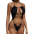 thumbnail image 1 of Sngxgn Women's Racerback Swimsuit Bathing Suit(Black,S), 1 of 6