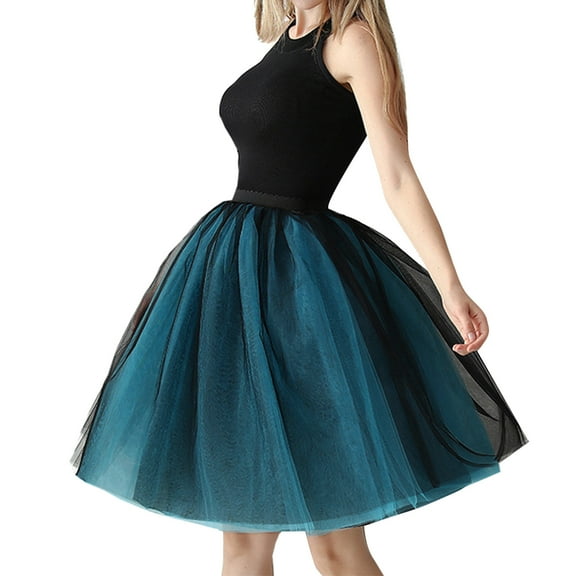 Sngxgn Women's Ribbed Bodycon Skirt Elastic High Waist Pencil Short Mini Skirt(Blue,One Size)