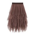 thumbnail image 1 of Sngxgn Women's Ruched Streetwear Bodycon Mini Skirt Stretch Skirts(Coffee,One Size), 1 of 2