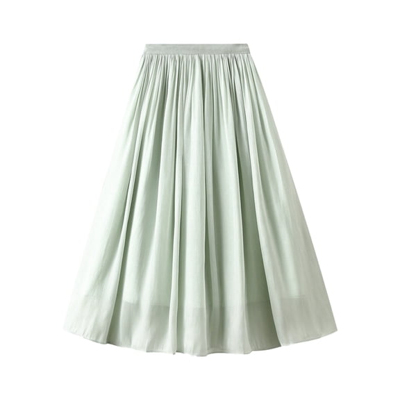 Sngxgn Women's Ruched Streetwear Bodycon Mini Skirt Stretch Skirts(Green,One Size)