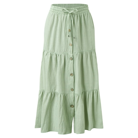 Sngxgn Women's Ruched Streetwear Bodycon Mini Skirt Stretch Skirts(Mint Green,M)