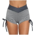 thumbnail image 1 of Sngxgn Women's Running Shorts Elastic High Waisted Shorts Pocket Sporty Workout Shorts Shorts Pants(Grey,XL), 1 of 4