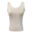 thumbnail image 1 of Sngxgn Women's Scoopneck Tank, Classic Tank Top, Lightweight Tank for Women(Beige,L), 1 of 3