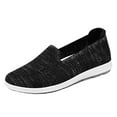thumbnail image 1 of Sngxgn Women's Shoes Comfy Fashion Slip on Work Flats Casual Walking Shoes(Black,40), 1 of 6