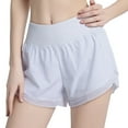 thumbnail image 1 of Sngxgn Women's Shorts Hiking Shorts Yoga Lounge Active Workout Running Shorts Comfy Casual with Pockets(White,XL), 1 of 5