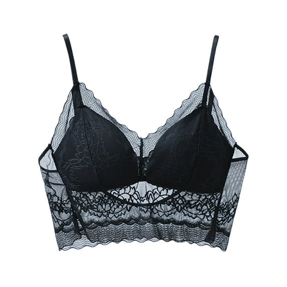 Sngxgn Women's Silky Soft Smoothing Wireless Bra(Black,M)