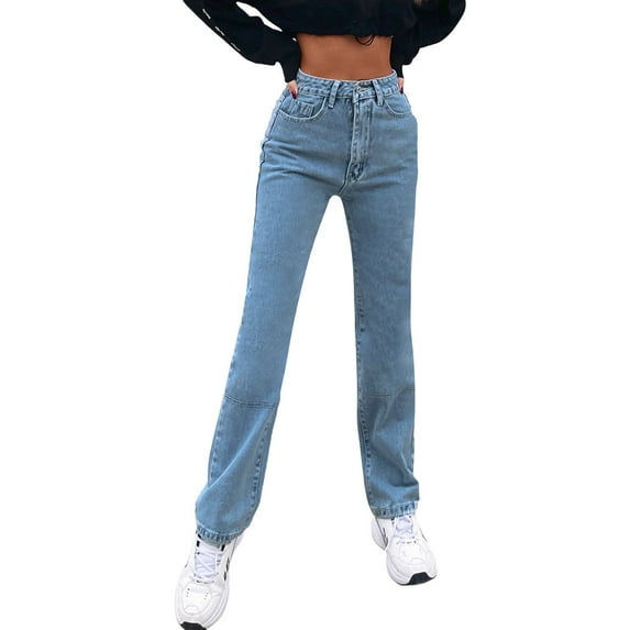 Sngxgn Women's Skinny Ripped Jeans Stretch Mid Rise Distressed Denim Pants(Blue,M)