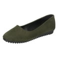 thumbnail image 1 of Sngxgn Women s Flats Breathable Comfort Slip-on Light Weight Walking Shoes(Green,42), 1 of 6