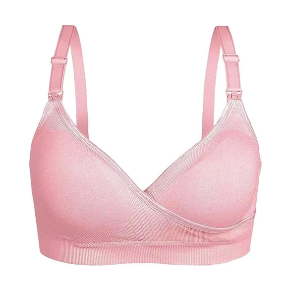 Sngxgn Women's Smoothing Comfort Underwire Lightly Lined T-Shirt Bra(Pink,XL)