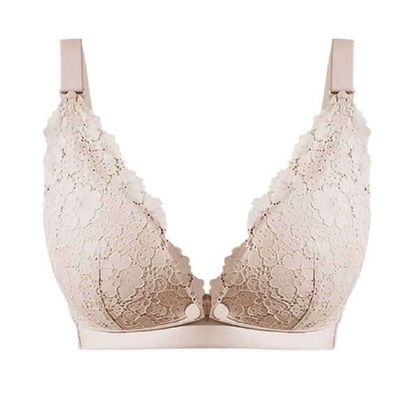 Sngxgn Women's Smoothing with Seamless Stretch Wireless Lightly Comfort Bra(Beige,36/80)