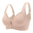 thumbnail image 1 of Sngxgn Women's Smoothing with Seamless Stretch Wireless Lightly Comfort Bra(Beige,44/100), 1 of 4