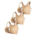 thumbnail image 1 of Sngxgn Women's Smoothing with Seamless Stretch Wireless Lightly Comfort Bra(Beige,XXL), 1 of 9