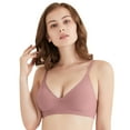 thumbnail image 1 of Sngxgn Women's Smoothing with Seamless Stretch Wireless Lightly Comfort Bra(Pink,L), 1 of 5