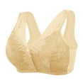 thumbnail image 1 of Sngxgn Women's Smoothing with Seamless Stretch Wireless Lightly Comfort Bra(White,36), 1 of 5