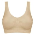 thumbnail image 1 of Sngxgn Women's Sports Bra Seamless Longline Sports Bras for Women(Beige,XL), 1 of 4