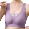 thumbnail image 1 of Sngxgn Women's Sports Bra Strap Cotton Sports Bra with Medium Support(Purple,M), 1 of 4