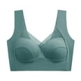 thumbnail image 1 of Sngxgn Women's Sports Bra Wireless Bra Active Yoga Sports Bras(Sky Blue,M), 1 of 5