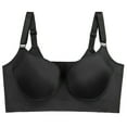 thumbnail image 1 of Sngxgn Women's Sports Bra With Seamless Stretch Wireless Lightly Lined Comfort Bra(Black,42/95C), 1 of 4