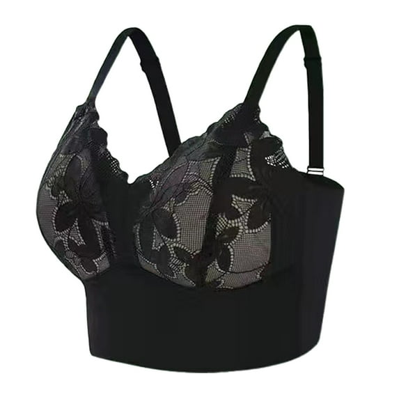 Sngxgn Women's Sports Bra With Seamless Stretch Wireless Lightly Lined Comfort Bra(Dark Blue,XXXXL)