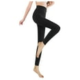 thumbnail image 1 of Sngxgn Women's Stretchy Leggings Pants High Waisted Tights(Black,One Size), 1 of 9