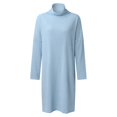 thumbnail image 1 of Sngxgn Women's Summer Long Sleeve Dress Crewneck Lace Flowy Tiered Midi Dresses(Blue,M), 1 of 3