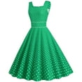thumbnail image 1 of Sngxgn Women's Summer Mini Dress Casual V Neck Ruffle Sleeveless Dress Dress(Green,XXL), 1 of 4