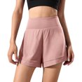 thumbnail image 1 of Sngxgn Women's Sweat Shorts with Pockets Cotton Drawstring Summer Workout Casual Lounge Shorts(Pink,XL), 1 of 5