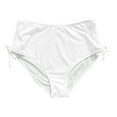 thumbnail image 1 of Sngxgn Women's Swim Bottom High Waist Retro Basic Full Coverage Bikini Tankini Swimsuit Briefs(White,M), 1 of 4
