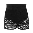 thumbnail image 1 of Sngxgn Women's Swim Shorts High Waisted Bathing Suit Bottoms Swimsuit Shorts Swimwear Bikini Board Shorts(Black,S), 1 of 5