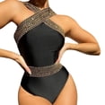 thumbnail image 1 of Sngxgn Women's Training Adjustable Strap Swimsuit(Black,L), 1 of 6