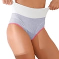 thumbnail image 1 of Sngxgn Women's Underwear Cotton Mid Waisted Ladies Panties Full Coverage Briefs(Grey,L), 1 of 4
