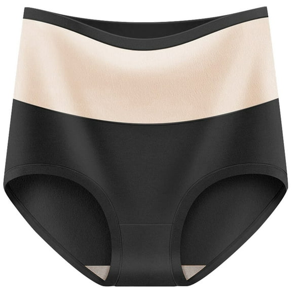 Sngxgn Women's Underwear Seamless Full Briefs Soft Panties Invisibles Briefs Comfort Underpants Ladies Panties(Black,L)