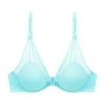 thumbnail image 1 of Sngxgn Women's Underwire Bra, Comfort T-shirt Bra, Front-close Bra(Light Blue,38/85), 1 of 7