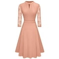thumbnail image 1 of Sngxgn Women's V Neck Sleeveless Ruched Bodycon Party Dress(Pink,L), 1 of 3
