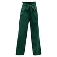 thumbnail image 1 of Sngxgn Women's Wide Leg Lounge Pants with Pockets Lightweight High Waisted Adjustable Tie Knot Loose Trousers(GN2,XL), 1 of 9