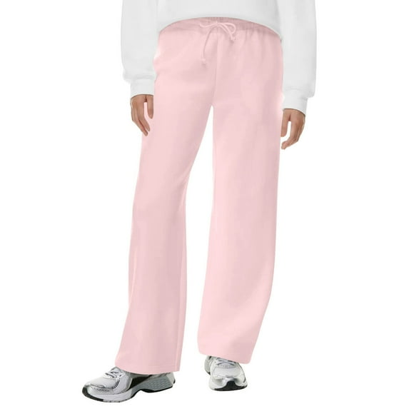 Sngxgn Women's Wide Leg Pants With Pockets High Waist Loose Casual Trousers Business Work Casual Pants(Pink,S)