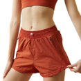 thumbnail image 1 of Sngxgn Women's Wide Leg Shorts with Pockets Lightweight High Waisted Adjustable Tie Knot Loose Summer Trousers(Orange,L), 1 of 6