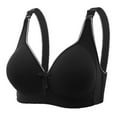 thumbnail image 1 of Sngxgn Women's Wireless Seamless Full-Coverage Convertible T-Shirt Bra(Black,46/105), 1 of 2